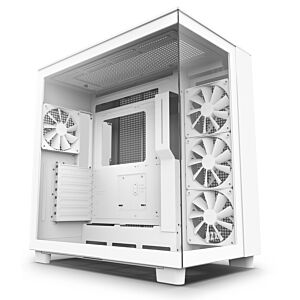 CM-H91FW-01 NZXT  H9 Flow Edition ATX Mid Tower Case Matte White