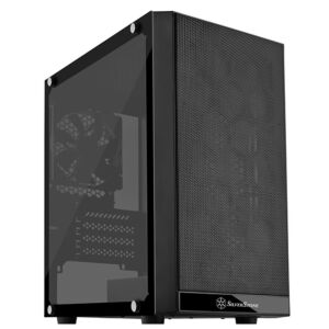SST-PS15B-G Silverstone  Precision PS15 Black Micro ATX Case, T/G Window