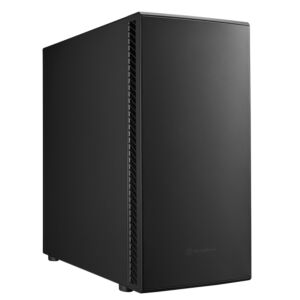 SST-SEQ1B SilverStone  Seta Q1 Silent Soundproof Mid Tower E-ATX Case - Black