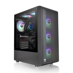 CA-1X2-00M1WN-00 Thermaltake  S200 Mesh ARGB Tempered Glass Mid Tower ATX Case Black Edition