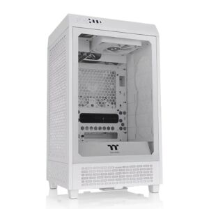 CA-1X9-00S6WN-00 Thermaltake  The Tower 200 Tempered Glass Mini ITX Case Snow Edition