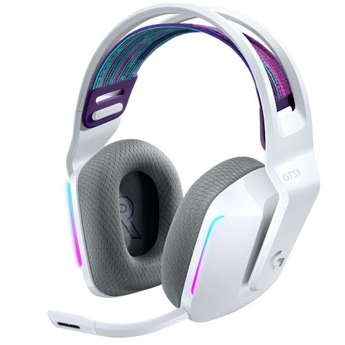 981-000886 G733 Lightspeed Wireless RGB Gaming Headset - White