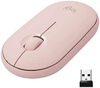 910-005601 Pebble M350 Wireless/Bluetooth Mouse - Rose