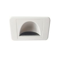 016.000.1002 Bullnose Reverse Wall Plate: White