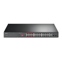 TL-SL1226P TP-Link  | 24 Port 10/100Mbps + 2 Port Gigabit Unmanaged PoE+ Switch
