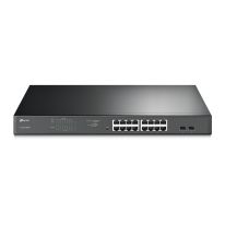 TLSG1218MPE TP-Link TL-SG1218MPE JetStream 16-Port Gigabit Easy Smart PoE/PoE+ Switch