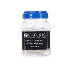 005.002.0135 Cat 6 8 Position RJ45 One-Piece Modular Crimp Plug | Solid | 100 Pack