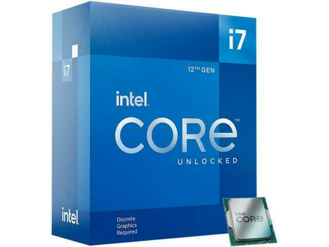 BX8071512700KF Intel Core i7 12700KF 12 Cores/20 Threads 3.6/5.0GHz LGA1700 CPU Processor