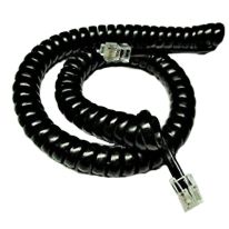 011.165.5802 3m Handset Curly Cord | 4P4C BLACK