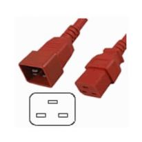 011.180.1710 IEC C19 to C20 Power Cable 15A Red 1M
