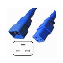 011.180.1610 IEC C19 to C20 Power Cable 15A Blue 1M