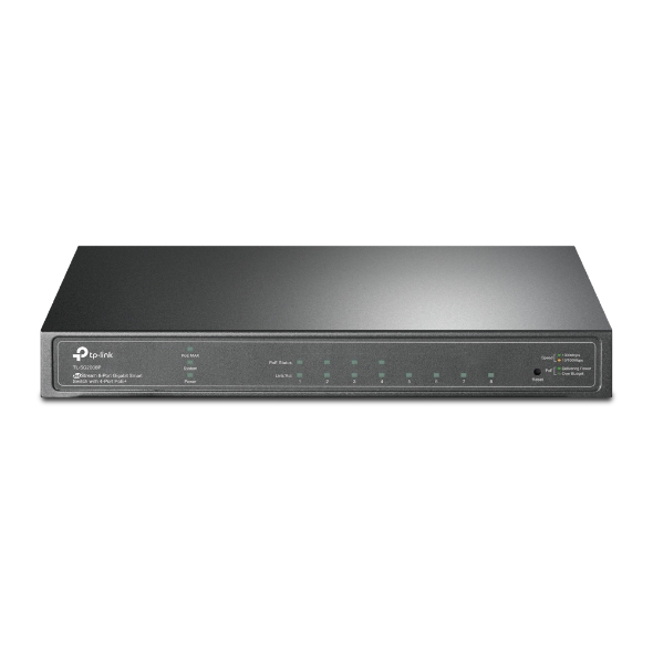 SG2008P TP-Link  JetStream 8-Port Gigabit Smart Switch with 4-Port PoE+ Fanless Support Omada SDN, 802.1p CoS/DSCP QOS and IGMP Snooping