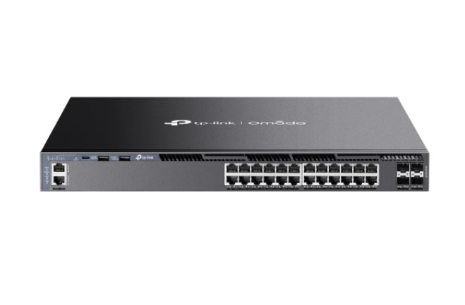 SG6428X TP-Link  Omada 24-Port Gigabit Stackable L3 Managed Switch with 4 10G Slots