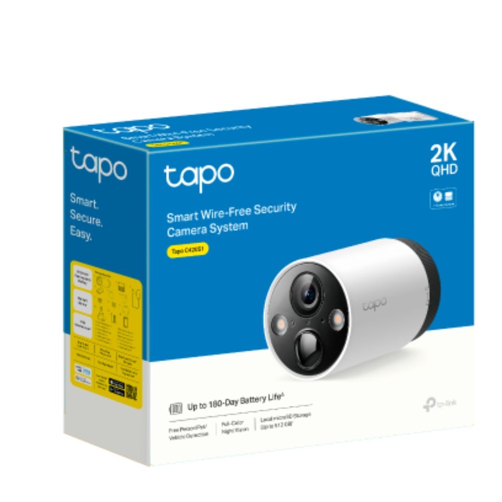Tapo C420S1 TP-Link  Smart Wire-Free Security Camera System, 1-Camera System