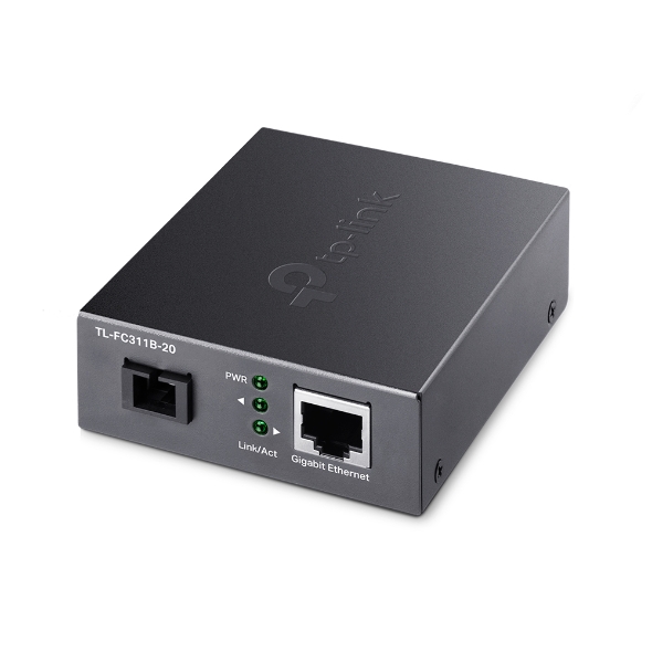 FC311B-20 TP-Link TL- Gigabit WDM Media Converter - IEEE 802.3u 1550nm 20KM 9/125 μm Single-Mode Fiber (Compatible with TL-FC311A-20)