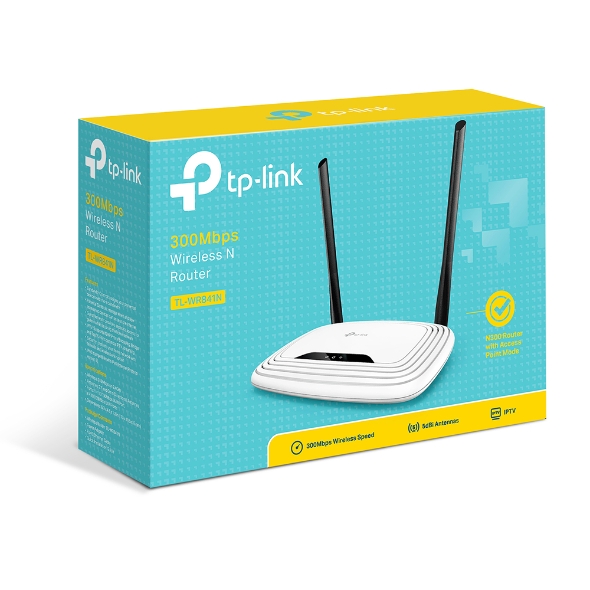 TL-WR841N TP-Link  N300 Wireless N Router 2.4GHz (300Mbps) 4x100Mbps LAN 1x100Mbps WAN 802.11bgn 2x5dBi antennas ~TL-WR843N
