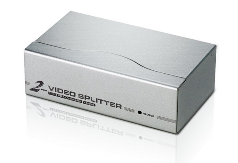 4710423770928 Aten Video Splitter 2 Port VGA Splitter 350Mhz, 1920x1440@60Hz, Cascadable to 3 levels (Up to 8 Outputs)