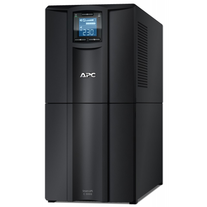731304310105 APC Smart-UPS C, Line Interactive, 3kVA, Tower, 230V, 8x IEC C13+1x IEC C19 outlets, AVR, Graphic LCD