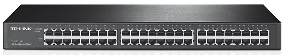 6935364021559 TP-Link TL-SG1048 48-Port Gigabit Rackmount Switch 19-inch rack-mountable steel case 96Gbps Switching Capacity IEEE 802.3x flow control Auto MDI/MDIX