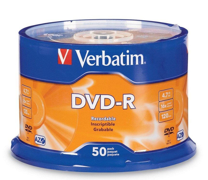23942951018 Verbatim DVD-R 4.7GB 50pk Spindle 16x