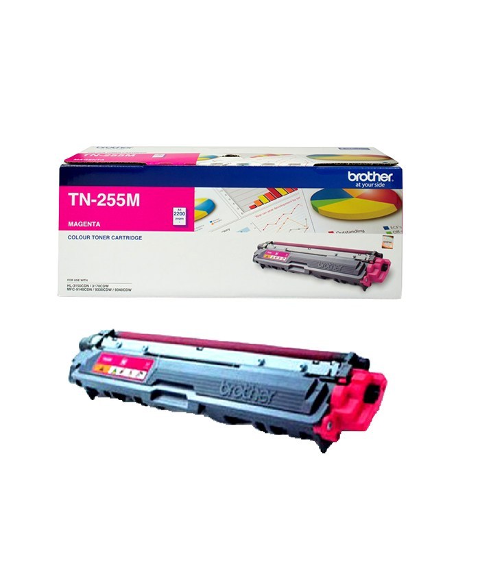 4977766718936 Brother TN-255M - MAGENTA HIGH YIELD TONER CARTRIDGE TO SUIT HL-3150CDN/3170CDW/MFC-9140CDN/9330CDW/9335CDW/9340CDW /DCP-9015CDW (2,200 Pages)