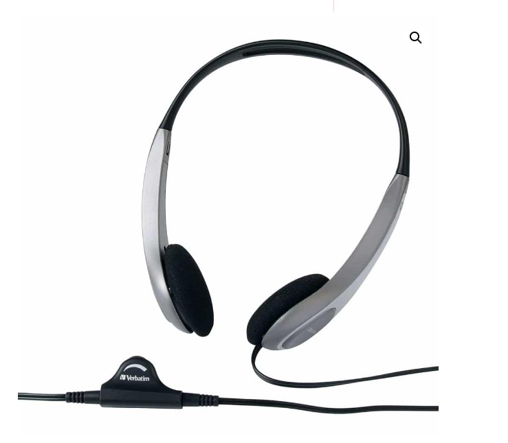 9311599416457 Verbatim Multimedia Headset with Volume Control Headphone - Ideal for Office, Education, Business, SME, Suitable for PC, Laptop, Desktop