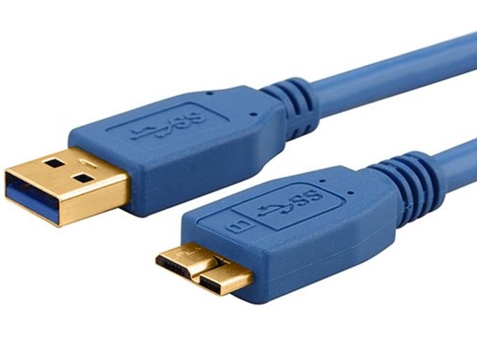 9320200600871 Astrotek USB 3.0 Cable 2m - Type A Male to Micro B Blue Colour