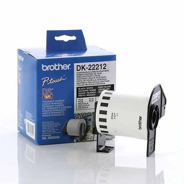 4977766628211 Brother White Cont. Film Roll Direct Thermal 62mm x 15.24mm