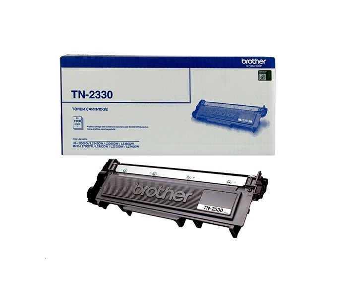 4977766738095 Brother TN-2330 Mono Laser Toner- Standard, HL-L2300D/L2305W/L2340DW/L2365DW/2380DW/MFC-L2700DW/2703DW/2720DW/2740DW up to 1,200 pages