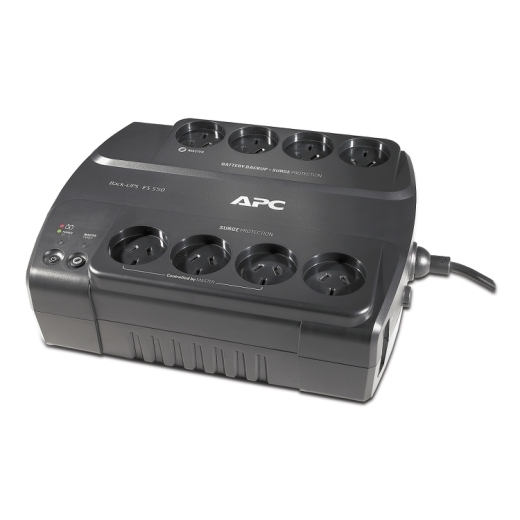 731304275411 APC Back-UPS 550VA/330W Power-Saving UPS, Desk Top, 230V/10A Input, 8x Aus Outlets, Lead Acid Battery, User Replaceable Battery