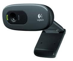 97855070753 Logitech C270 3MP HD Webcam 720p/30fps, Widescreen Video Calling, Light Correc, Noise-Reduced Mic for Skype, Teams, Hangouts, PC/Laptop/Macbook/Tablet