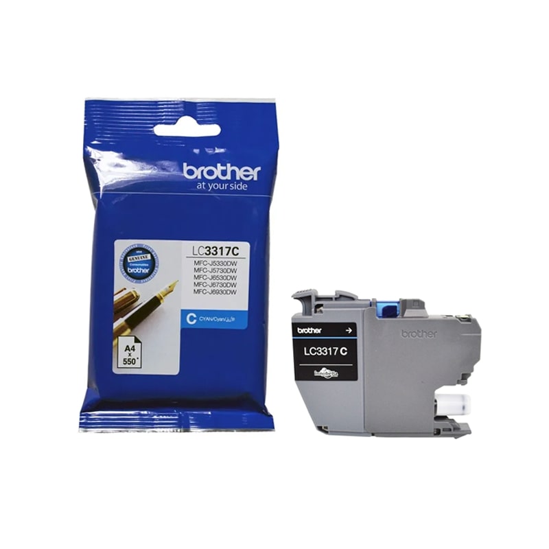 4977766767316 Brother LC-3317C Cyan Ink Cartridge - MFC-J5330DW/J5730DW/J6530DW/J6730DW/J6930DW/ - up to 550 pages