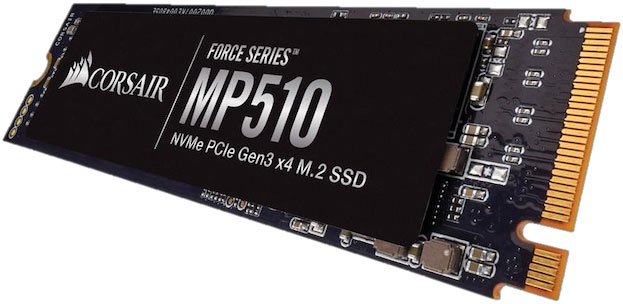 840006603153 (LS) Corsair Force MP510 1.92TB NVMe PCIe SSD M.2 3480/2700 MB/s 530/485K IOPS 3120TBW 1.8M hrs MTBF AES 256-bit Encryption 5yrs