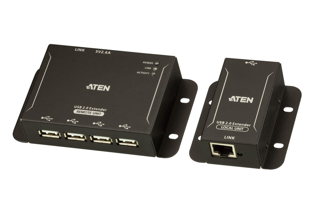 4719264647154 Aten 4-Port USB 2.0 CAT 5 Extender (Up to 50m)