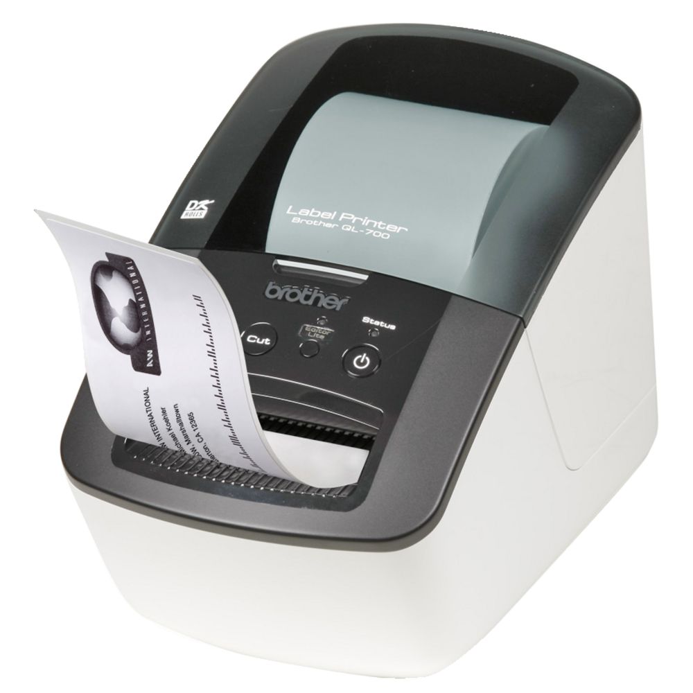4977766707237 Brother QL-700 HIGH SPEED PROFESSIONAL PC/MAC LABEL PRINTER / UP TO 62MM, 3 Year Warranty