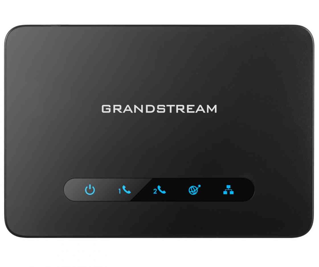 6947273702153 Grandstream HT812 FXS ATA, 2 Port Voip Gateway, Dual GbE Network