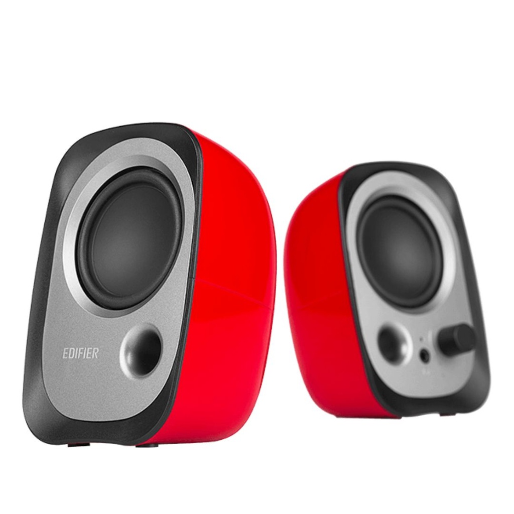 6923520264827 Edifier R12U USB Compact 2.0 Multimedia Speakers System (Red) - 3.5mm AUX/USB/Ideal for Desktop,Laptop,Tablet or Phone