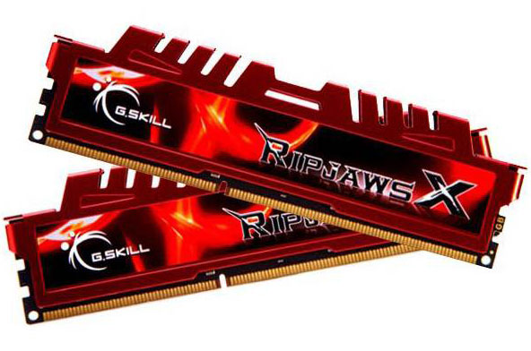 4711148597845 G.SKILL F3-12800CL10D-16GBXL 16GB (2 x 8GB)/ PC3-12800 / DDR3 1600 Mhz/ Timings10-10-10-30/ Voltage1.5V/ RipjawsX