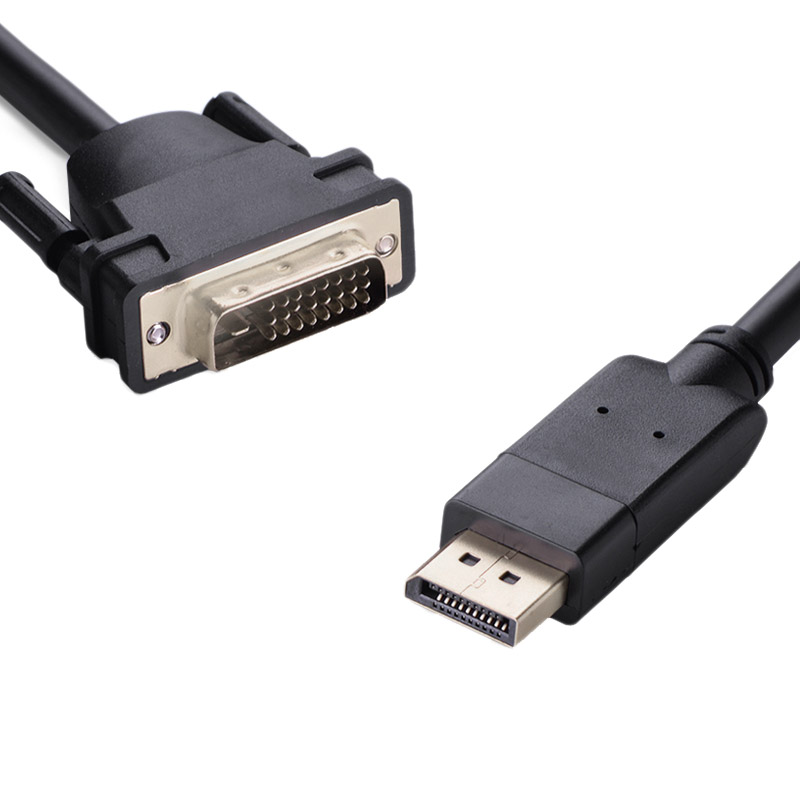 9341756007808 8ware DisplayPort DP to DVI-D 2m Cable Male to Male 24+1 Gold plated Supports video resolutions up to 1920x1200/1080P Full HD @60Hz