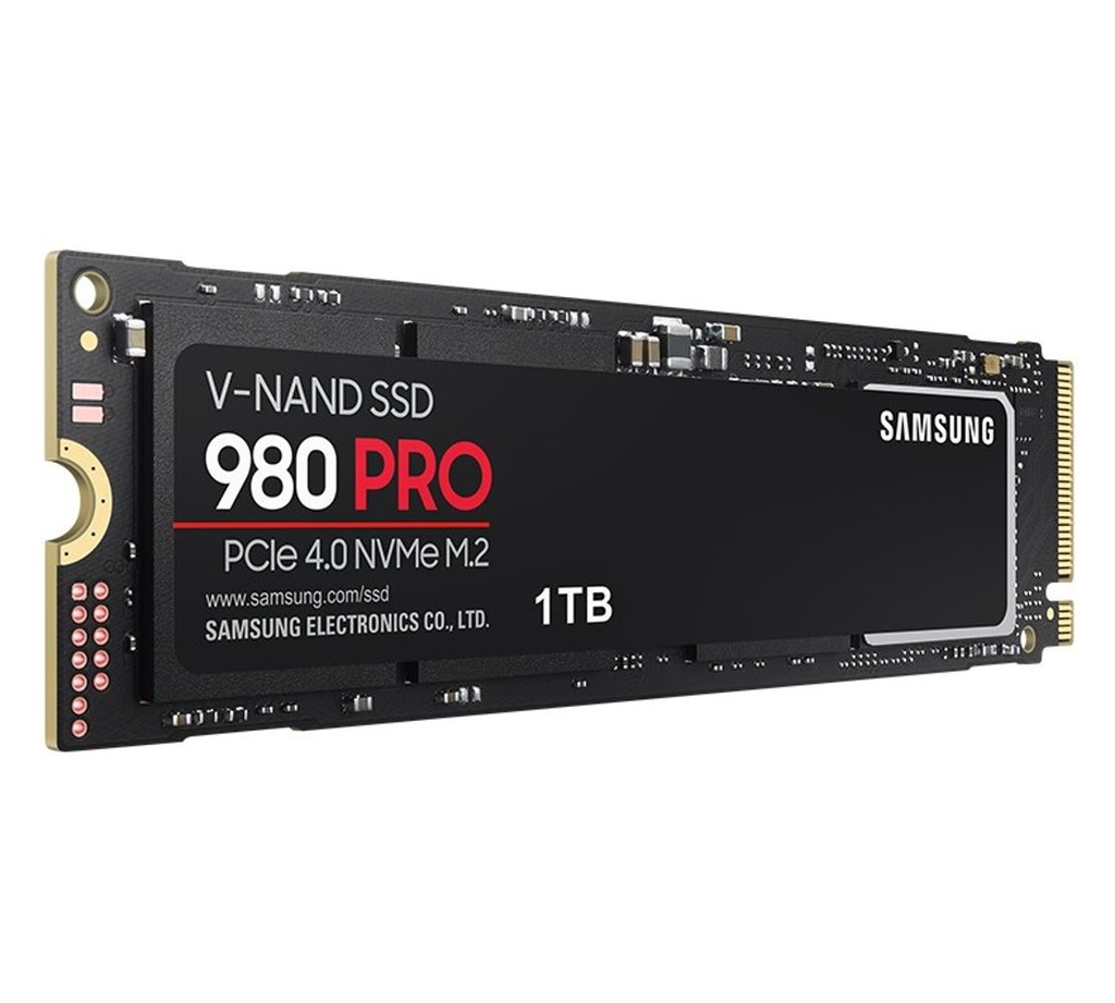8806090295546 Samsung 980 Pro 1TB Gen4 NVMe SSD 7000MB/s 5000MB/s R/W 1000K/1000K IOPS 600TBW 1.5M Hrs MTBF for PS5 5yrs Wty