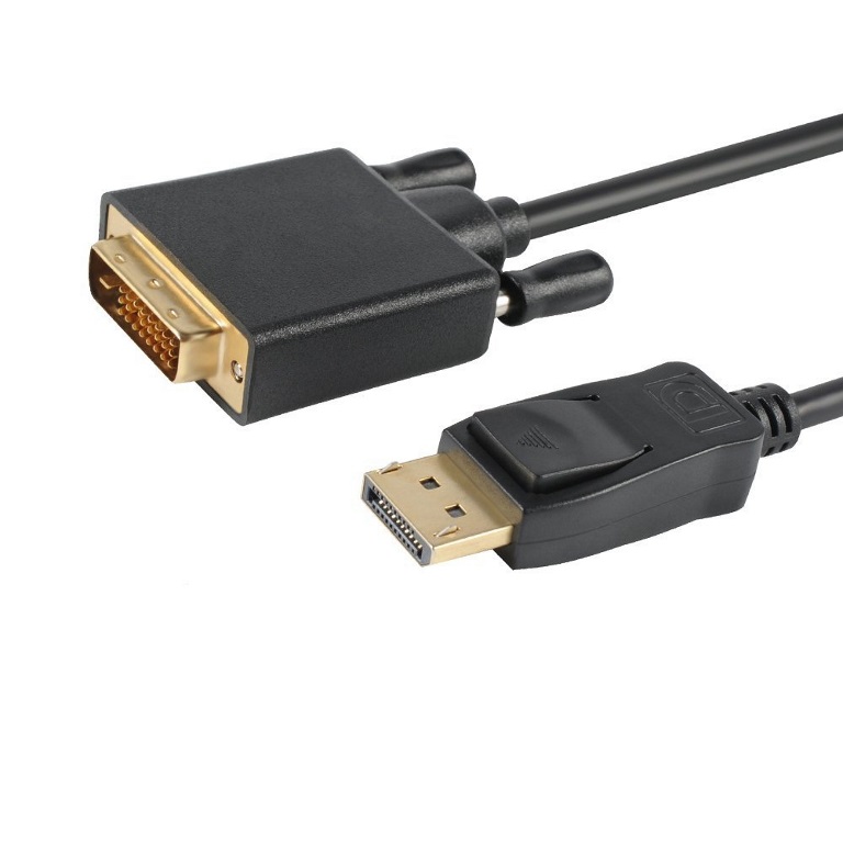 9320422519746 Astrotek DisplayPort DP to DVI-D 2m Cable Male to Male 24+1 Gold plated Supports video resolutions up to 1920x1200/1080P Full HD @60Hz