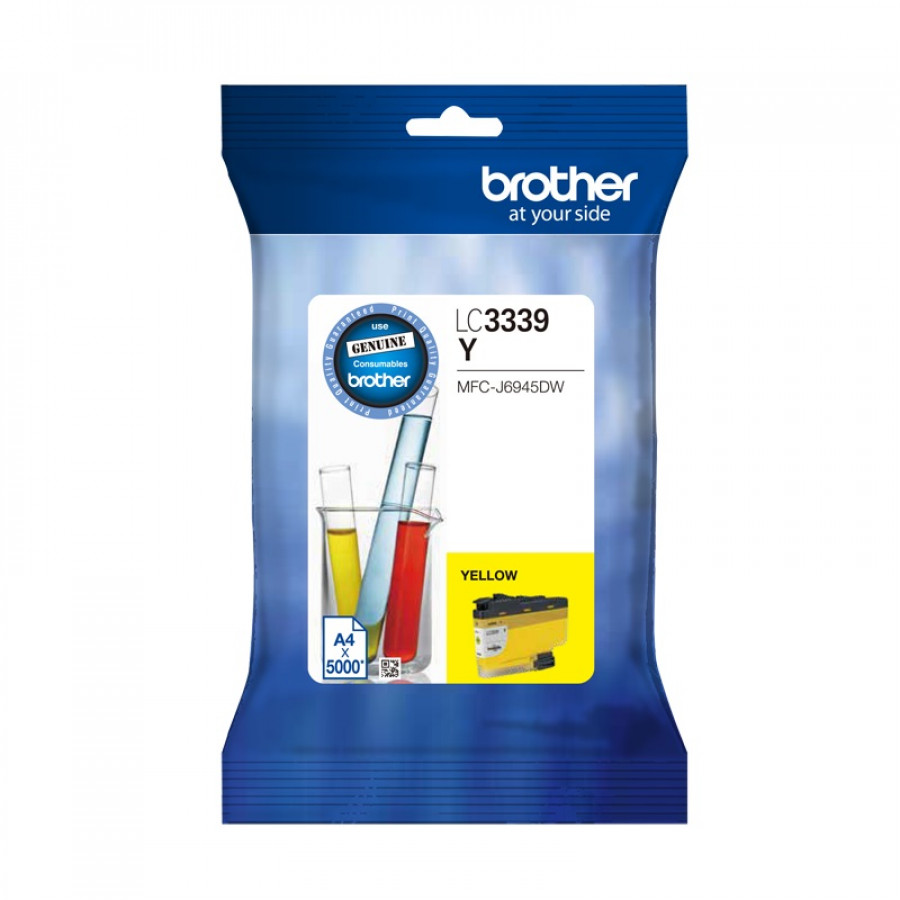 4977766793896 Brother LC-3339XLY Yellow Super High Yield Ink Cartridge to Suit MFC-J5845DW, MFC-J5945DW, MFC-J6545DW, MFC-J6945DW, upto 5000 Pages