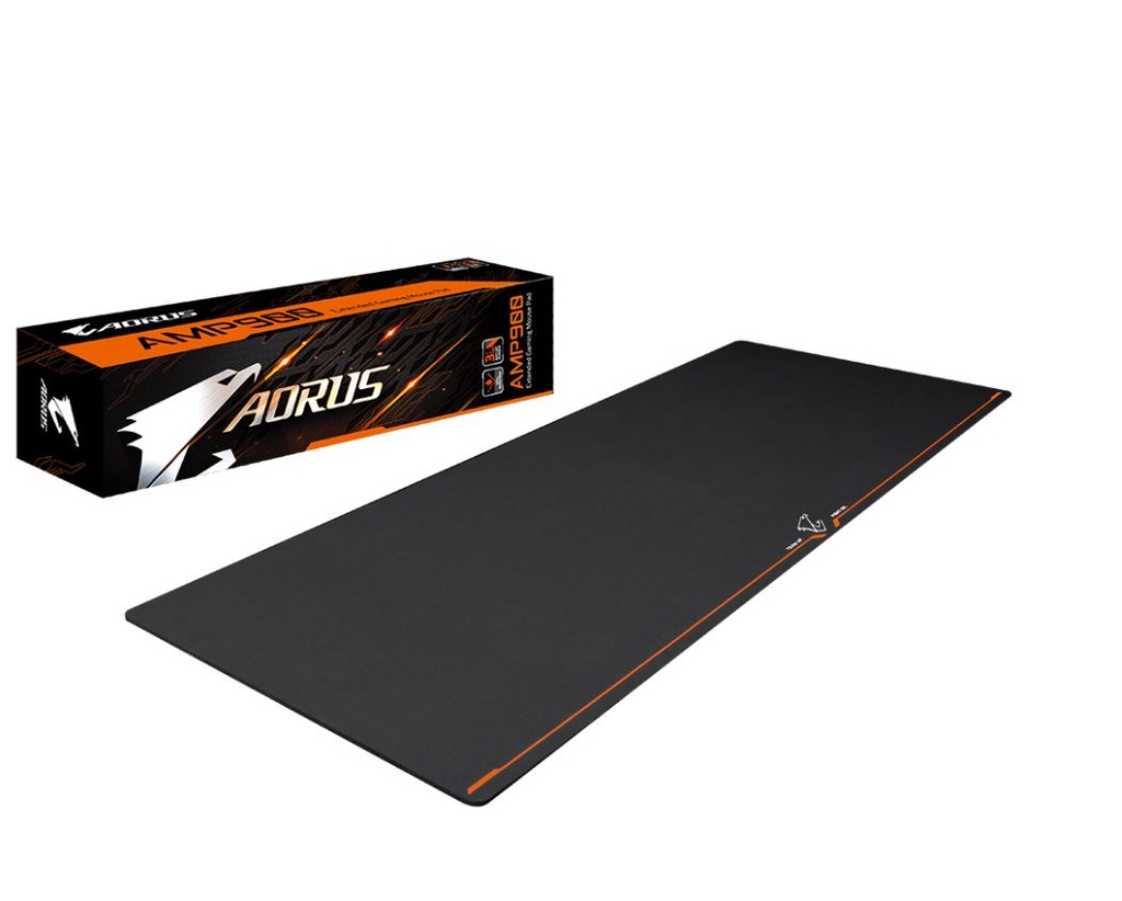 4719331550714 Gigabyte AORUS AMP900 Extended Gaming Mouse Pad Micro Pattern Desk-sized Spill resistant High-density Rubber Base 900*360*3 mm