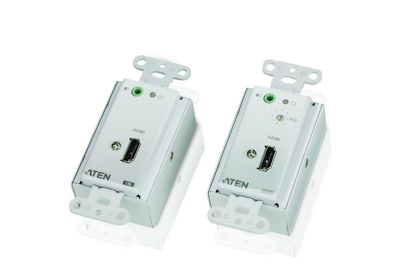4719264640483 Aten HDMI Over Cat 5 Extender Wall Plate - up to 1080p@60Hz (40m), 1080i@60Hz (60m)" (PROJECT)