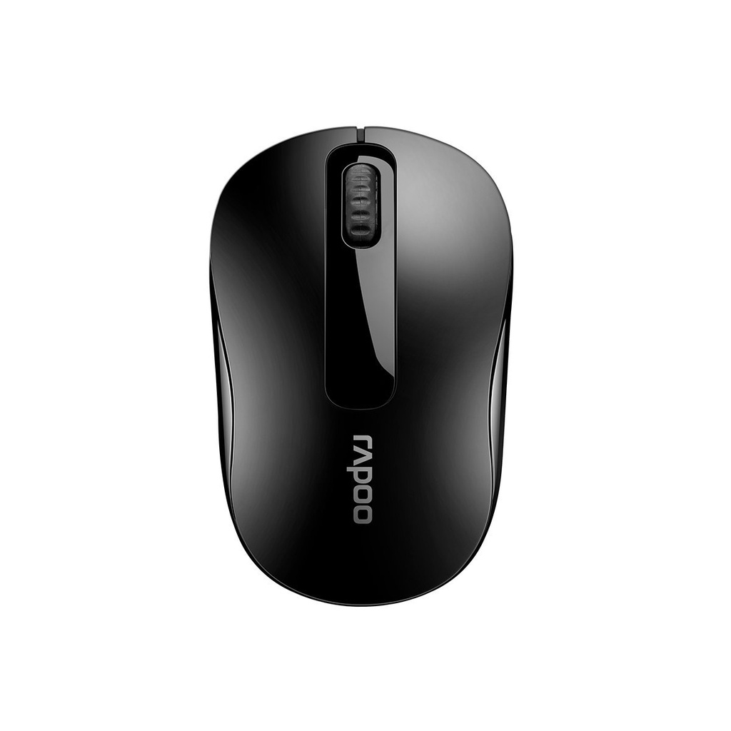 6940056172983 RAPOO M10 PLUS  2.4GHz Wireless Optical Mouse Black - 1000dpi Coverage up to 10 Meters and 360 degrees. 3Keys