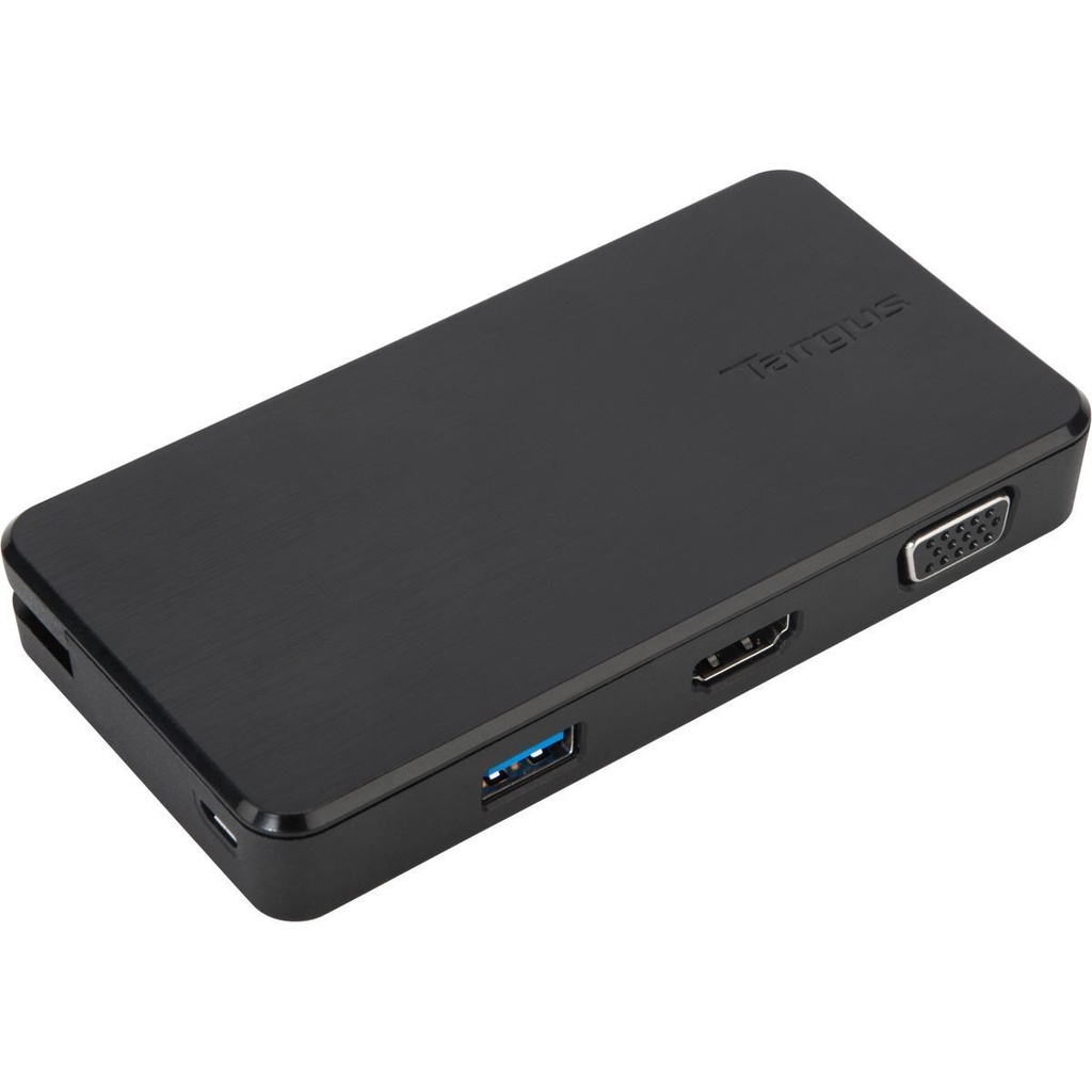 92636325305 Targus USB 3.0  USB-C Dual Travel Dock Connects 2 monitors, 1x HDMI 1x VGA, Supports Projectors and HDTVs, PCs, Macs, and Android Devices