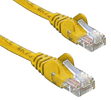 9341756000526 8ware CAT5e Cable 50cm / 0.5m - Yellow Color Premium RJ45 Ethernet Network LAN UTP Patch Cord 26AWG CU Jacket