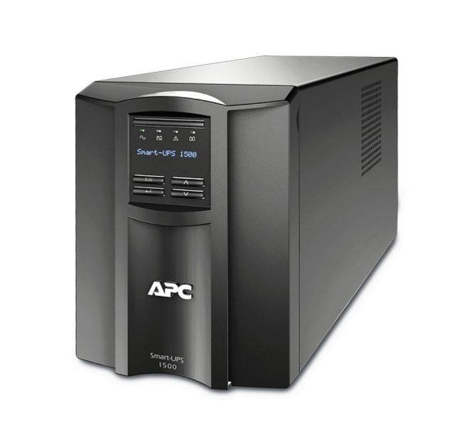 731304332992 APC Smart-UPS 1500VA/1000W Line Interactive UPS, Tower, 230V/10A Input, 8x IEC C13 Outlets, Lead Acid Battery, SmartConnect Port+SmartSlot, AVR, LCD