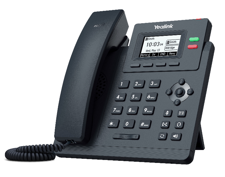6938818306059 Yealink T31G 2 Line IP phone Basic Desk Phone, 132x64 LCD, Dual Gigabit Ports, PoE. No Power Adapter included, Zoom, HD Voice, 5-Way Local Conference