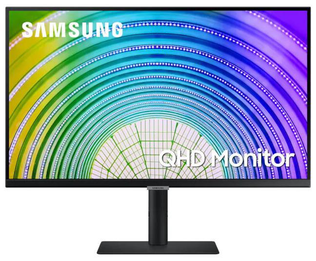 8806090951640 Samsung S6U 27" 2K QHD 75Hz FreeSync HDR10 IPS Monitor USB-C LAN 2560x1440 5ms Height Adjust Tilt Swivel Pivot DisplayPort HDMI 3xUSB-A VESA PiP PbP